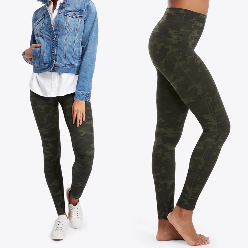 SPANX look at me now seamless camo leggings